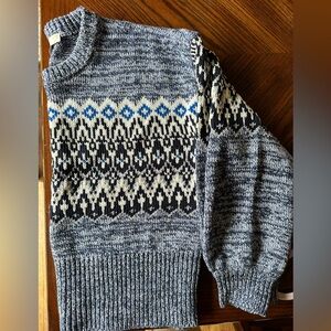 Loft Sparkle Marled Fair Isle Sweater